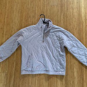 Lavender Abercrombie Quilted Quarter Zip
